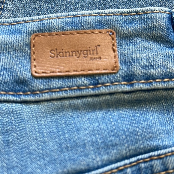 NWT Skinnygirl Button Fly Wide Leg Cropped High Rise Stretch Jean - Picture 5 of 11